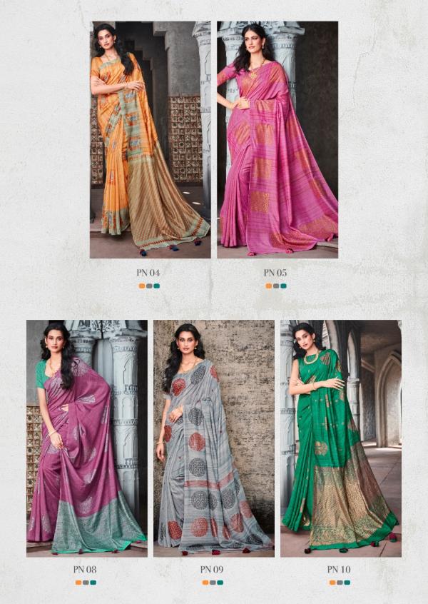 Sr Panama Fancy Soft Linen Saree Collection